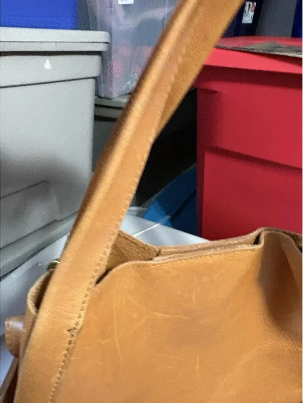 Madewell X5803 Burnished Caramel Leather the Sydney Crossbody Bag - Picture 15 of 16